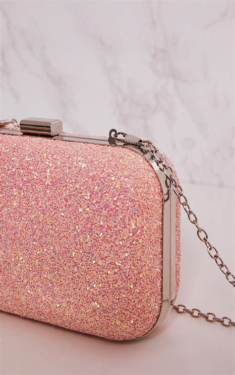 pink metallic box clutch|Pink Metallic Clutch .